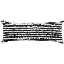 Clearance Black Wispy Ways Tufted Stripe Lumbar Pillow Pillows