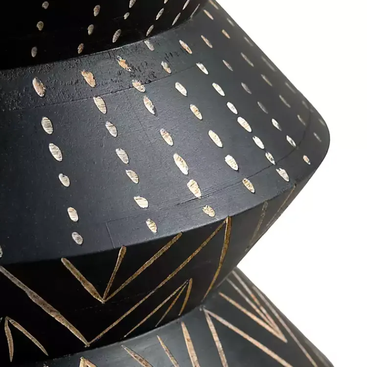 Kirklands Home Accent & End Tables|Wood Curved Edge Accent Table Black