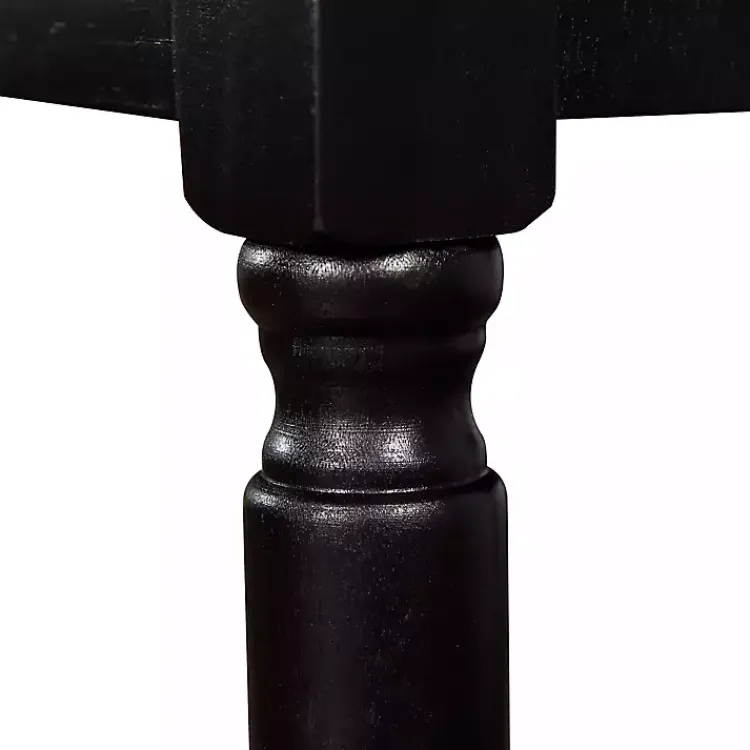 Kirklands Home Console Tables|Wood 2-Drawer Barrett Console Table Black