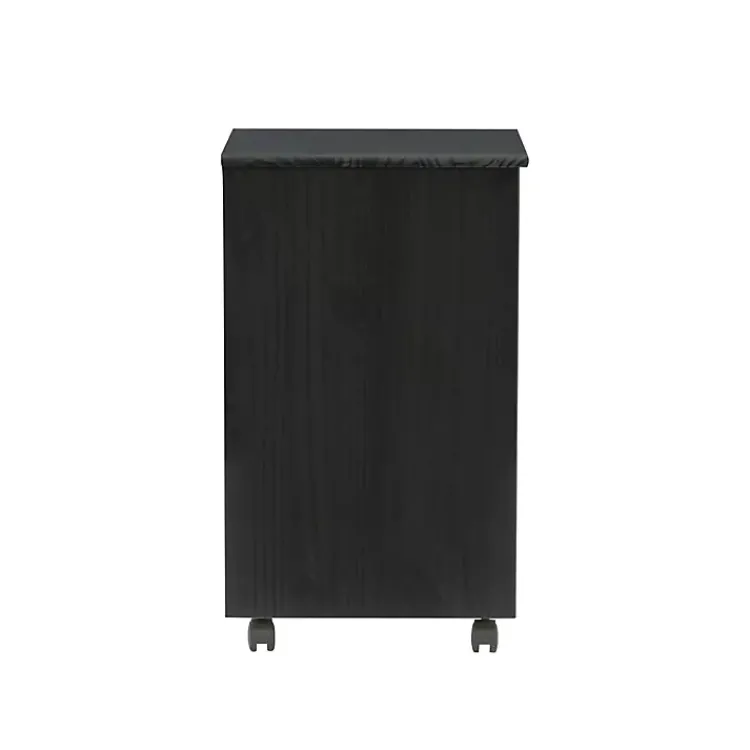 Kirklands Home Office Furniture|Wood 6-Drawer Cary Storage Cart Black