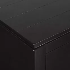 Kirklands Home Console Tables|Wood 2-Drawer Layla Console Table Black