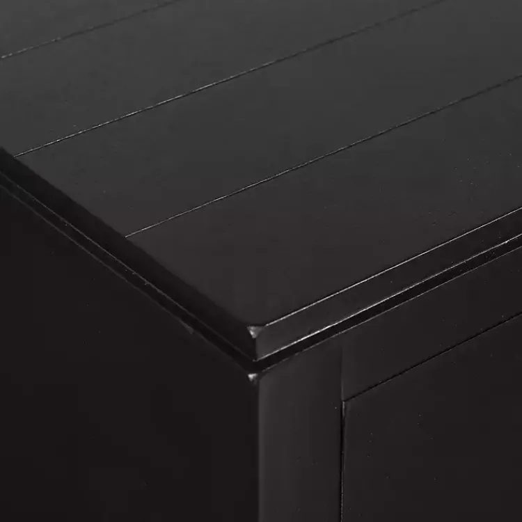 Kirklands Home Console Tables|Wood 2-Drawer Layla Console Table Black