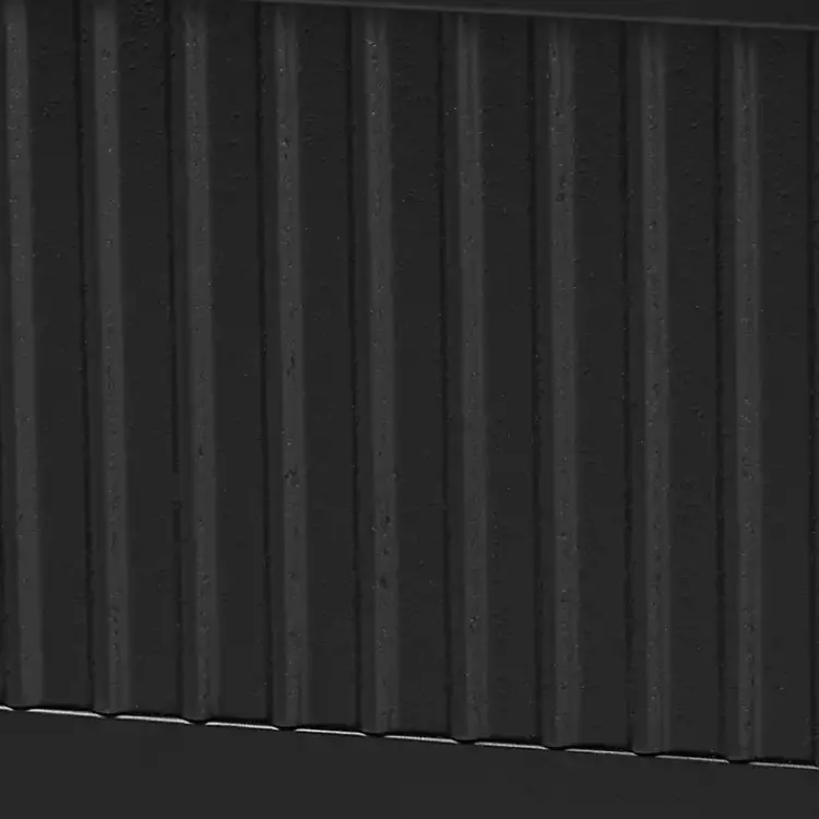 Kirklands Home Beds & Headboards|Wood Fluted Headboard Primrose Queen Bed Black