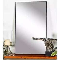 Kirklands Home Framed Mirrors|Wood Framed Mirror, 24x40 in. Black