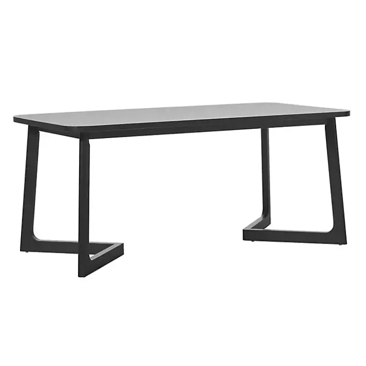 Kirklands Home Dining Tables|Wood Geometric Legs Dining Table Black