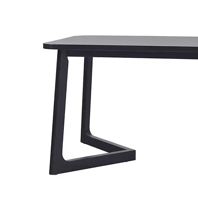 Kirklands Home Dining Tables|Wood Geometric Legs Dining Table Black