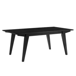 Kirklands Home Coffee Tables|Wood Minimalist Coffee Table Black