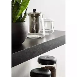 Kirklands Home Shelves|Black Wood 2-pc. Floating Shelves, 24 in.