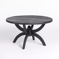 Kirklands Home Coffee Tables|Wood Round Dori Coffee Table Black