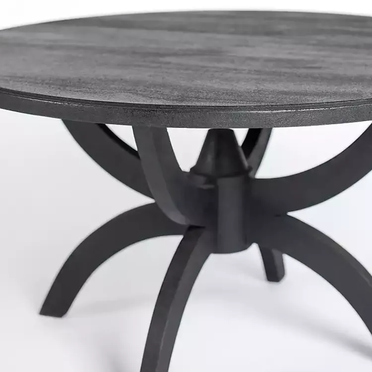 Kirklands Home Coffee Tables|Wood Round Dori Coffee Table Black