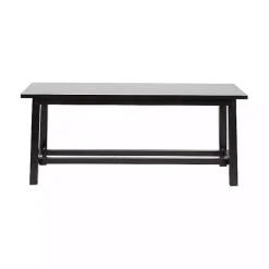 Kirklands Home Benches & Ottomans|Wood Simple Farmhouse Bench Black
