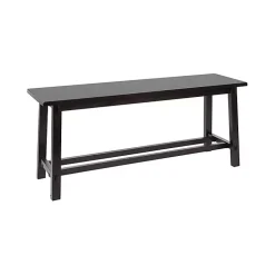 Kirklands Home Benches & Ottomans|Wood Simple Farmhouse Bench Black