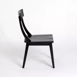 Kirklands Home Dining Chairs|Wood T-Back Dining Chair Black