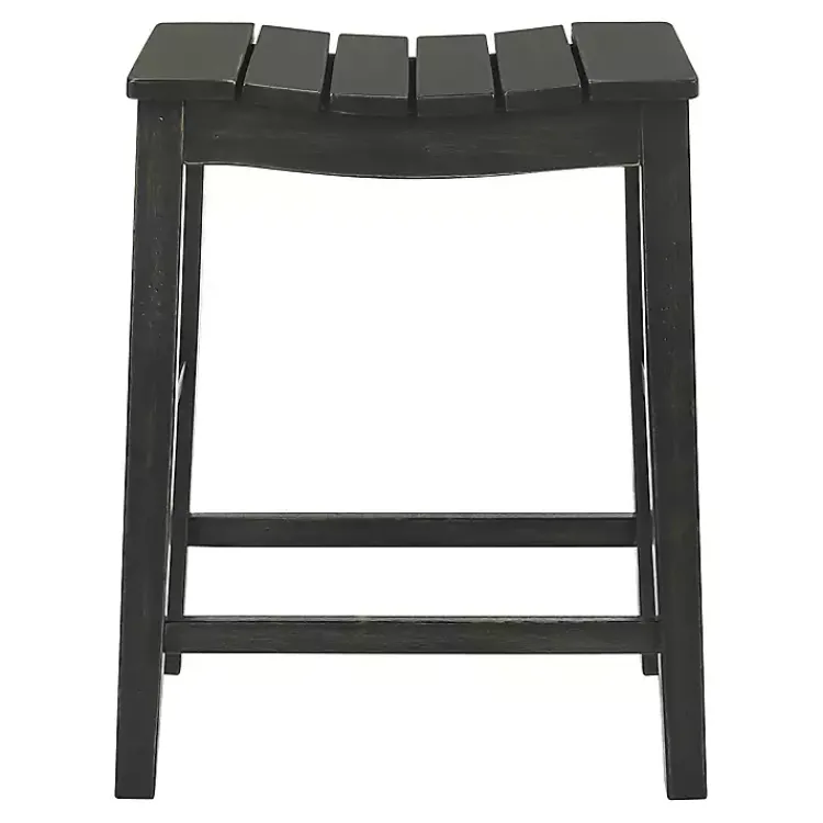 Kirklands Home Bar Stools & Counter Height Stools|Wood Whitcombe Counter Stools, Set of 2 Black