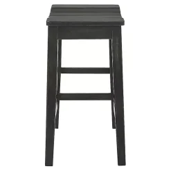 Kirklands Home Bar Stools & Counter Height Stools|Wood Whitcombe Counter Stools, Set of 2 Black