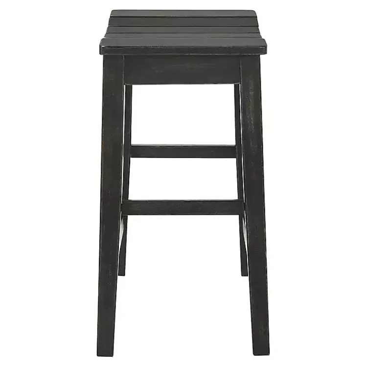 Kirklands Home Bar Stools & Counter Height Stools|Wood Whitcombe Counter Stools, Set of 2 Black