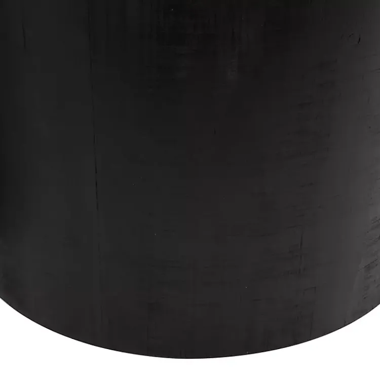 Kirklands Home Accent & End Tables|Black Wood Wrapped Rope Accent Tables, Set of 2 Brown