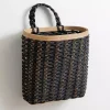 Kirklands Home Wall Storage|Black Woven Wall Pocket