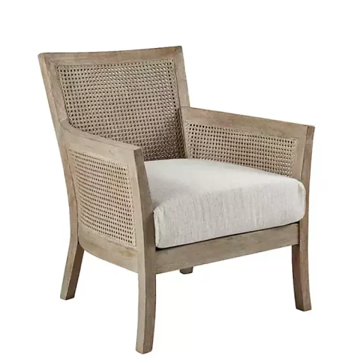 Kirklands Home Accent Chairs|Blake Cane Back Accent Chair Tan
