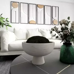 Clearance Blayne Wood Pedestal Bowl Decorative Bowls & Jars