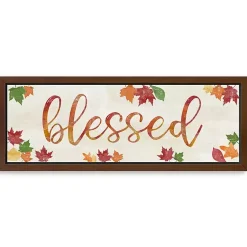 Online Blessed Leaves Framed Canvas Art Print Fall
