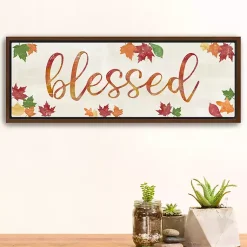 Online Blessed Leaves Framed Canvas Art Print Fall