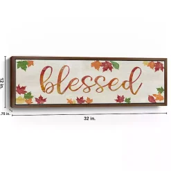 Online Blessed Leaves Framed Canvas Art Print Fall