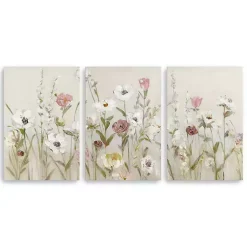 Kirklands Home Canvas Art|Blooming Around Canvas Art Prints, Set of 3 Multi