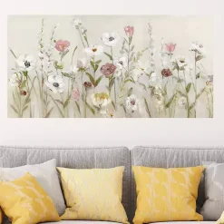 Kirklands Home Canvas Art|Blooming Around Giclee Canvas Art Print Tan