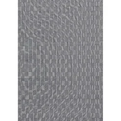 Kirklands Home Area Rugs|Blue & Ivory Checkered Indoor/Outdoor Rug, 4x6