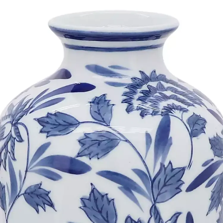 Discount Blue & White Chinoiserie Ceramic Vase, 13 in. Vases