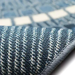 Kirklands Home Outdoor Rugs|Blue & White Circles Indoor/Outdoor Rug, 2x3