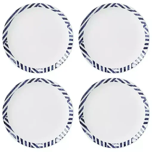 Kirklands Home Dinnerware|Blue & White Harbour 12-pc. Dinnerware Set