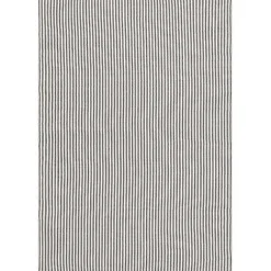 Kirklands Home Area Rugs|Blue & White Pinstripe Indoor/Outdoor Rug, 5x8