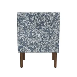 Kirklands Home Accent Chairs|& White Swoop Accent Chair Blue