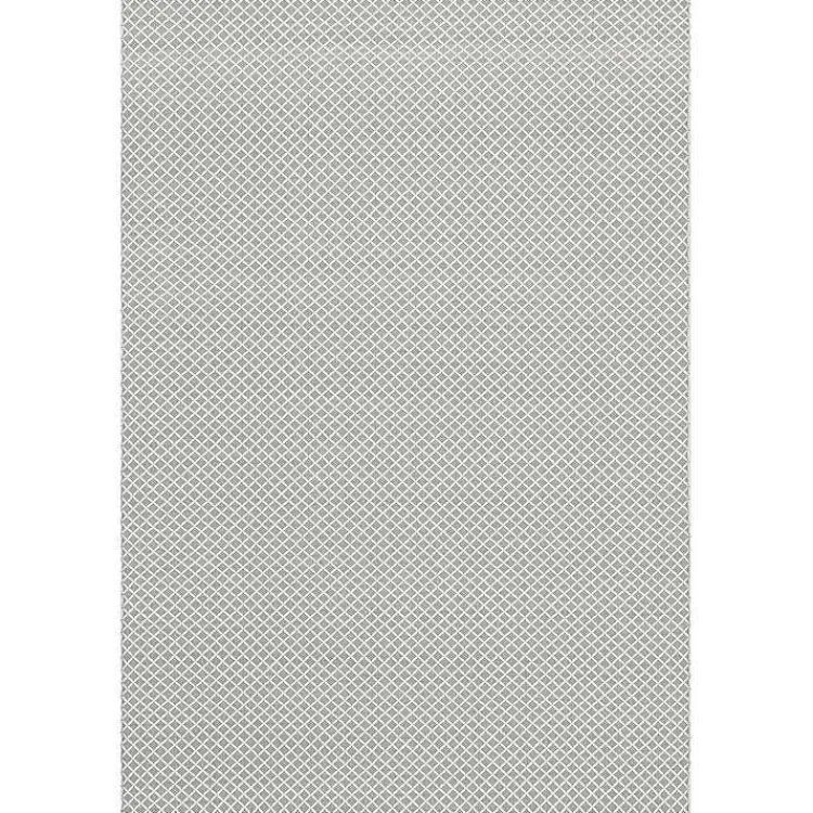 Kirklands Home Area Rugs|Blue & White Trellis Indoor/Outdoor Rug, 5x8