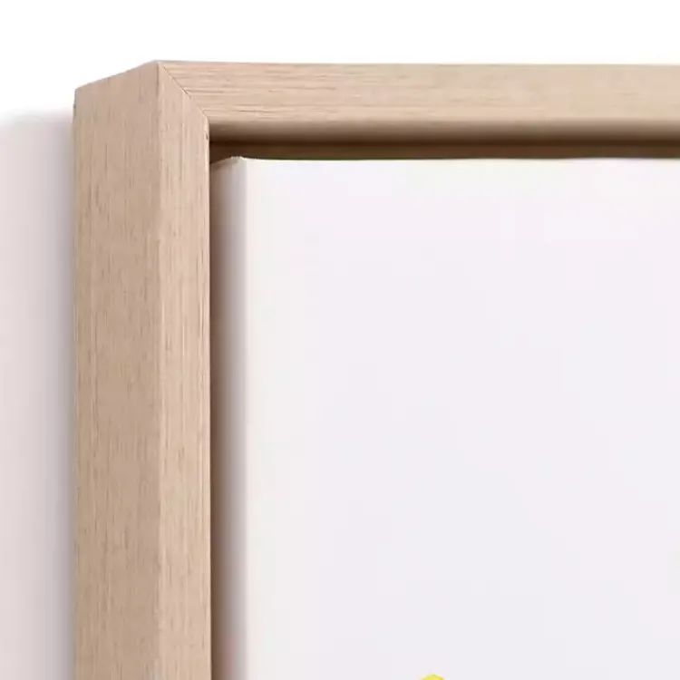 Kirklands Home Canvas Art|Blue & Yellow Stems Framed Canvas Prints, Set of 3