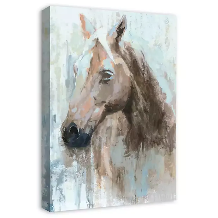 Kirklands Home Canvas Art|Abstract Horse Canvas Art Print Blue