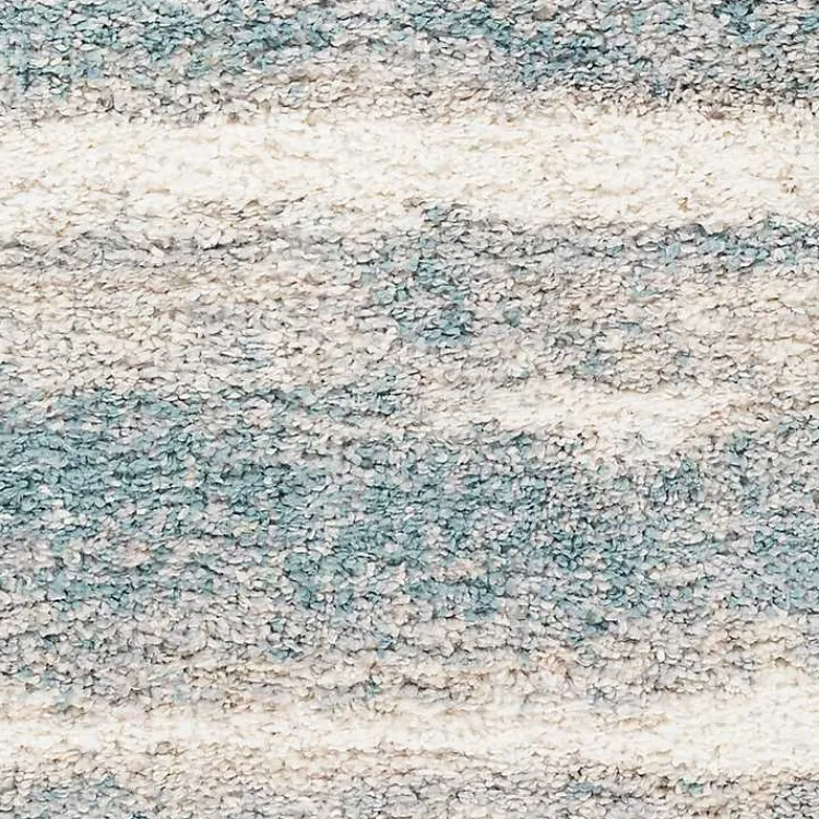 Kirklands Home Area Rugs|Blue Abstract Soft Lines Area Rug, 5x8