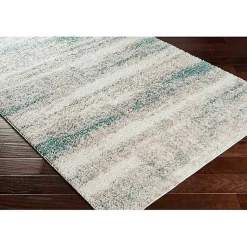 Kirklands Home Area Rugs|Blue Abstract Soft Lines Area Rug, 5x8