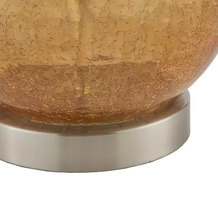 Kirklands Home Table Lamps|Blue and Amber Glass Table Lamps, Set of 2 White