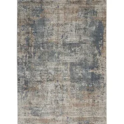 Kirklands Home Area Rugs|Blue and Beige Tally Textured Area Rug, 3x5