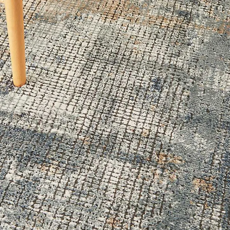 Kirklands Home Area Rugs|Blue and Beige Tally Textured Area Rug, 5x7