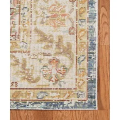 Kirklands Home Area Rugs|Blue and Beige Vintage Border Area Rug, 2x3