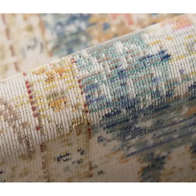 Kirklands Home Area Rugs|Blue and Beige Vintage Border Area Rug, 2x3