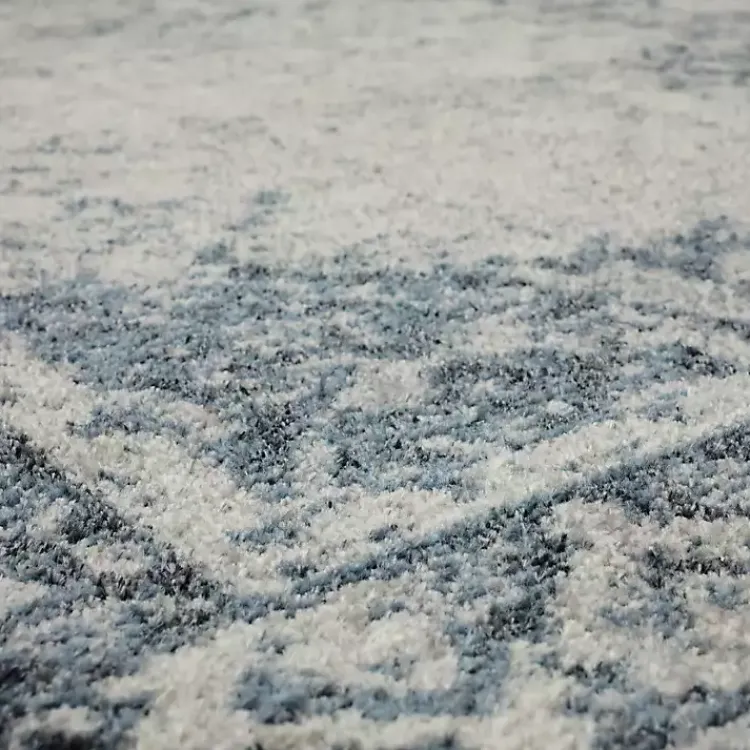 Kirklands Home Area Rugs|Blue and Cream Blackwell Runner, 2x8