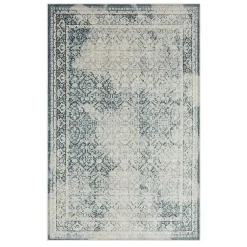 Kirklands Home Area Rugs|Blue and Cream Blackwell Area Rug, 6x9