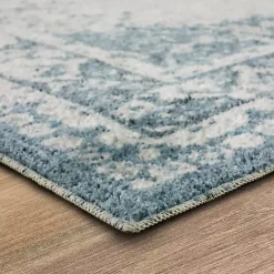 Kirklands Home Area Rugs|Blue and Cream Blackwell Area Rug, 6x9