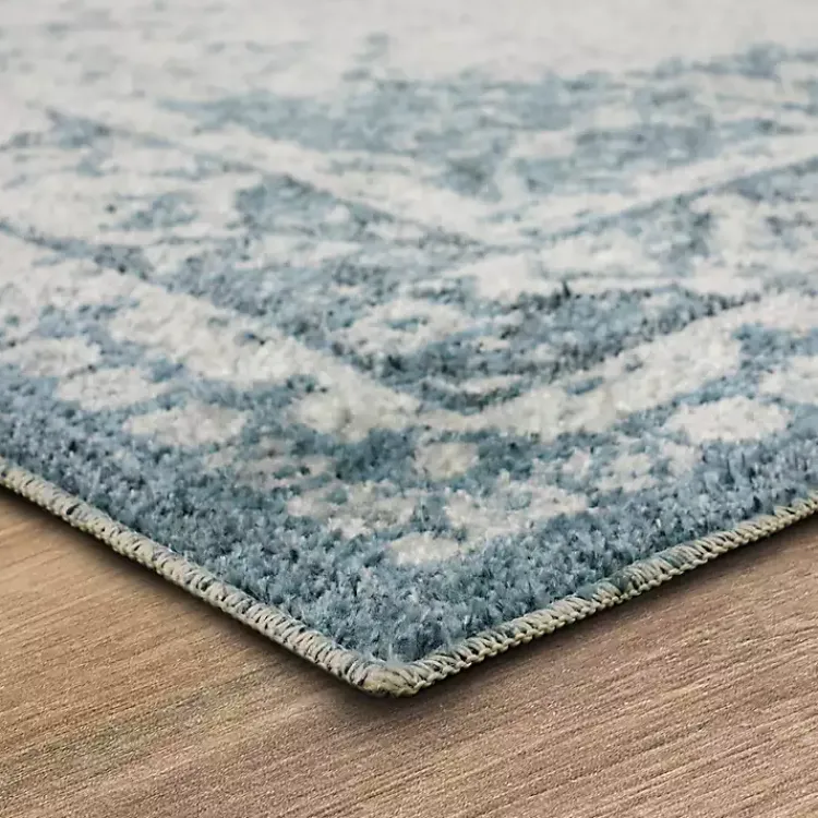 Kirklands Home Area Rugs|Blue and Cream Blackwell Area Rug, 8x10