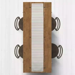 Kirklands Home Table Linens|Blue and Cream Country Stripe Table Runner, 72 in.